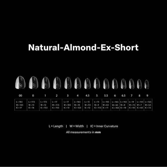 Apres Gel-X Natural Almond X-Short 2.0 Box of Tips 14 sizes 550+ PCS - Picture 3 of 4